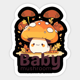 Baby mushroom Sticker